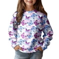 thumbnail image 3 of FAOWME Kids Boys Girls Prints Sweatshirt Toddler Child Pullover 6-7 Years, 3 of 4