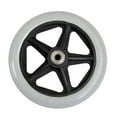 thumbnail image 4 of 2Pcs Universal Wheelchair Front Caster Wheels 6/7/8in Solid Tire Replacement Durable Accessories, 4 of 5