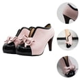 thumbnail image 3 of 1 par de elegantes tacones altos para dama, boca ligera, tacones altos gruesos, zapatos de tacón alto, 3 of 5