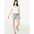 thumbnail image 5 of Free Assembly Women's 90's Cut Off Denim Shorts, 5 of 5