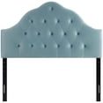 thumbnail image 3 of Modway Sovereign Full Diamond Tufted Performance Velvet Headboard in Light Blue, 3 of 7