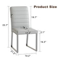 thumbnail image 4 of 4-Pack Heavy-Duty Office & Dining Chairs: 2.1" Thick Cushion, Iron Frame, Durable PU Leather, Perfect for Home or Office Use, 4 of 9