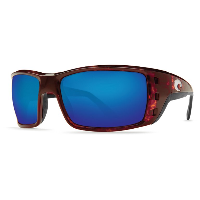 Costa Del Mar Permit Tortoise Rectangular Sunglasses Blue  display picture 1