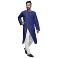 thumbnail image 4 of Atasi Solid Indian Fashion For Men Cotton Slub Button Down Kurta For Men, 4 of 6