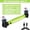 GEN 3- Green 1Pack, variant on 2500LM Rechargeable LED Work Light, 5200mAh with Magnetic & Hook Design, Cordless for Garage Car Repair, Great Gift