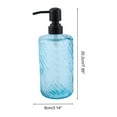 thumbnail image 4 of Unique Bargains 1 Pc Elegant Twill Pattern Soap Pump Dispenser for Bathroom 16.9oz Blue Black, 4 of 6