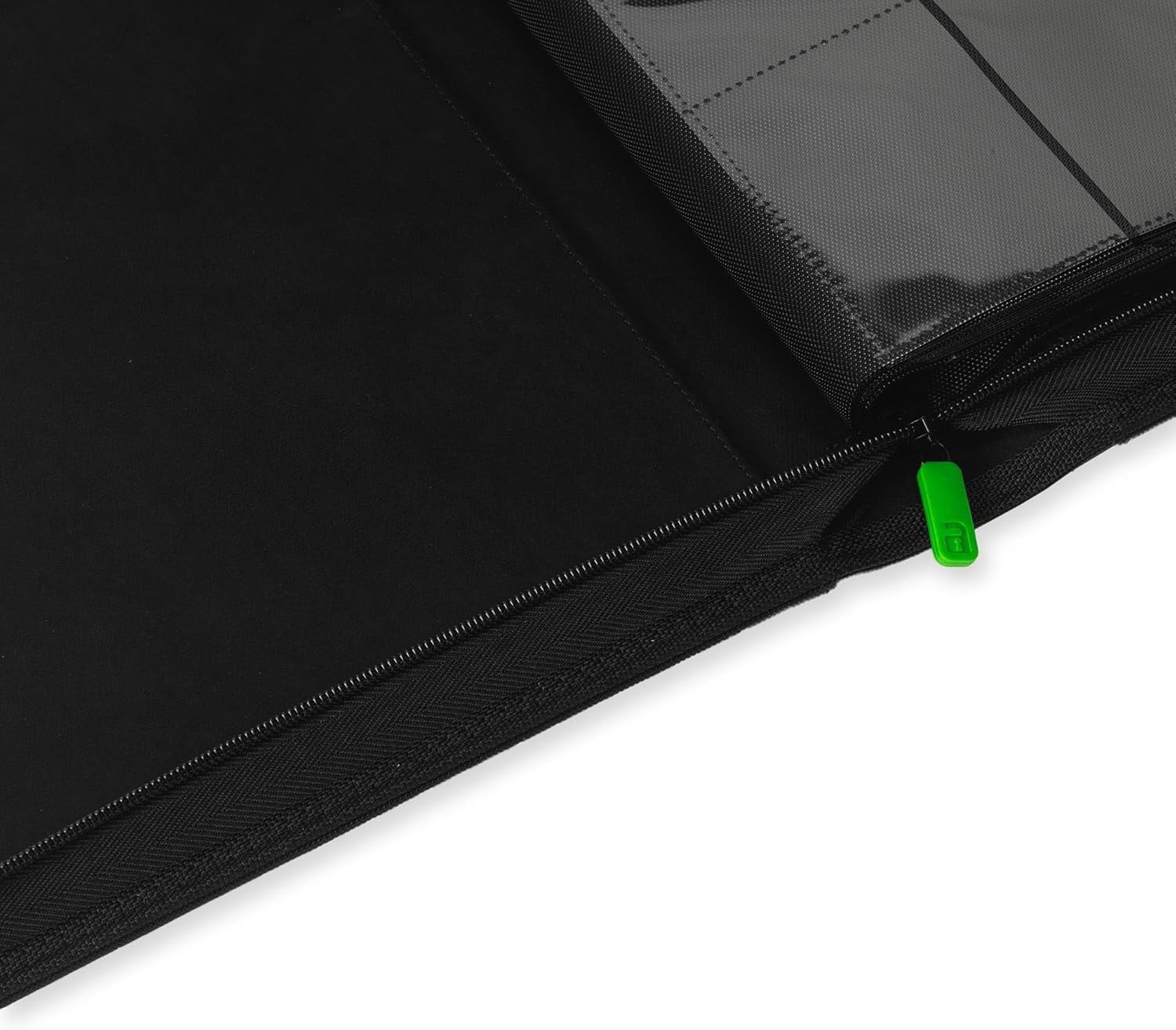 MUSEEQ  16 Pocket XXL Trading Card Zip Binder, 1088 Cards,  Exo-Tec Album Material, 34 Side-Loading Pages, Folder for Collectible Games, Sports, TCG (Black)