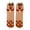Brown, variant on Arlun 1 Pair Lined Medium Tube Socks for Women Fuzzy Cozy Soft House Mid-Calf Socks Cute Snowman Reindeer Santa Graphic Design Grippers Slipper Socks for Christmas White3 One Size