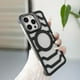 thumbnail image 5 of Funda de fibra de carbono con marco abierto para iPhone, con flujo de aire mejorado y imán. Geupday - Funda de fibra de carbono para iPhone 12, 13, 14, 15, 57 Plus, Pro Max, sin marco, magnética,, 5 of 7