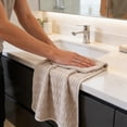 thumbnail image 4 of Vfedsrsge Quick Dry Coral Fleece Towel 75x35cm Ultra Soft Plush Bath Towel Highly Absorbent Fast Drying Lint Free Hair Towel for Women Men Travel Gym Gray, 4 of 6