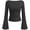 Dot Black White, variant on Womens Bell Long Sleeve Ribbed Knit Tops,Trendy Boat Neck Y2K Cropped Going Out Tops, Ruched Slim Fit Cute Garment Friendly Shirts, Fall Outfits, Fashion Clothing
