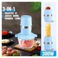 thumbnail image 2 of 2L Capacity Meat Grinder Food Chopper Juicer Stainless Steel Electric Kitchen Electric Chopper Meat Grinder Shredder ,Easy Installation, 2 of 7