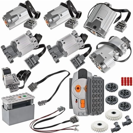 Power Extender Kit 32Pcs Technic-Motor-Kit Compatible with Lego, Power Functions Motor Set ...