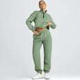 thumbnail image 4 of SUNBS Women's Sweatsuits 2 Piece Outfits Long Sleeve Half Zip Pullover and Baggy Sweatpants with Pockets, 4 of 6