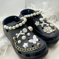 20 PCS Bling Shoe Charms for Women, Rhinestones Bling Pendant Chain Shoes Charms Accessories, Flower Butterfly Shoe Decoration for Clog Sandals, DIY Shoe Accessories for Party Favor