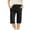 Black, variant on CYRBOKO Athletic Shorts for Boys, Solid Color Casual Loose Fit Knee&nbsp;Length Summer Shorts Khaki Size 14 T