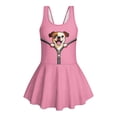 thumbnail image 4 of Uourmeti Bulldog Peekaboo Swim Dress for Girls - Cute Sleeveless Skirted One Piece Swimsuit, Quick Dry Summer Beach Pool Wear for Toddler to Teen Girls, 4 of 8