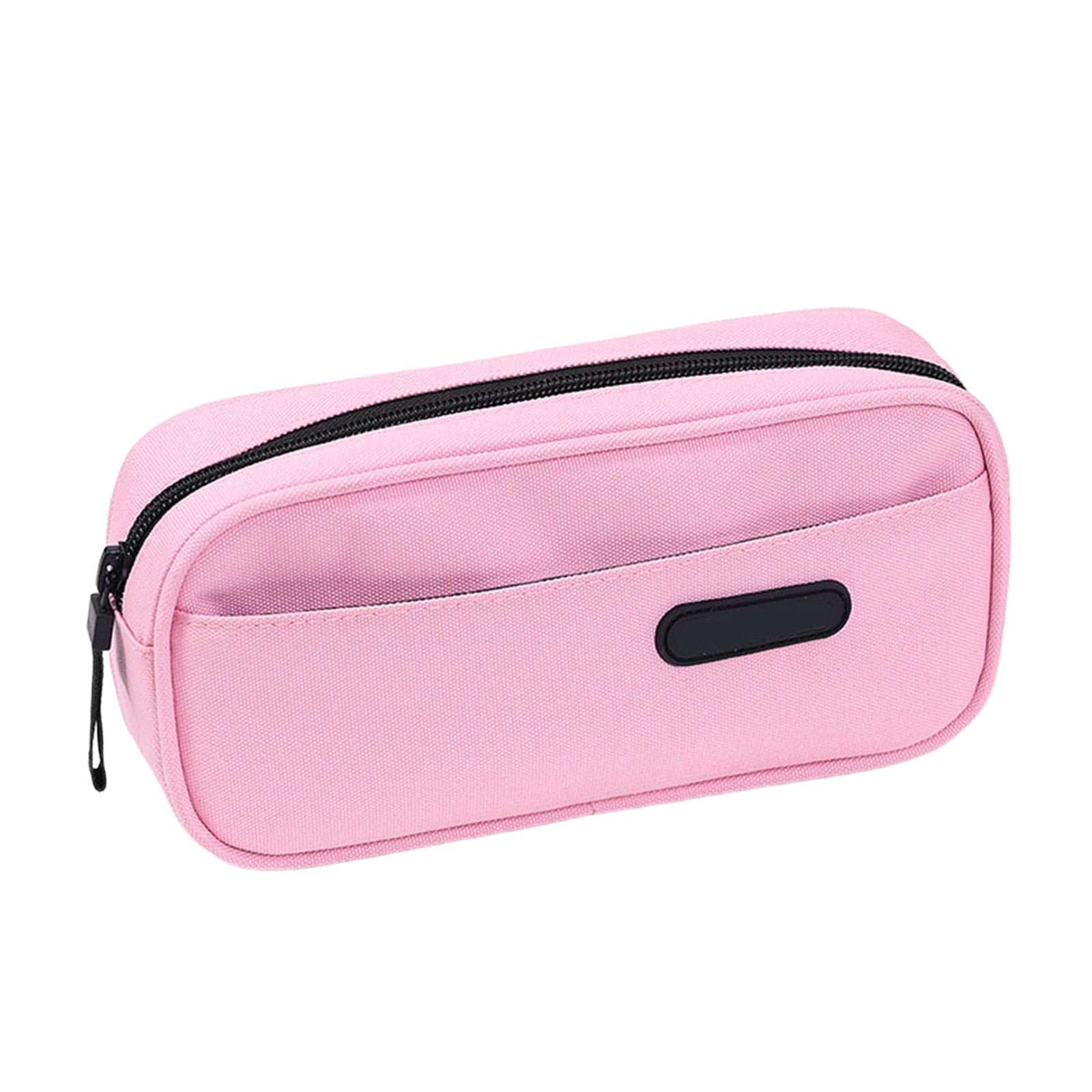 RBCKVXZ Cute Corduroy Pencil Case, Stationery Storage and Organizer, Pen Pouch, Large Pencil Bag with Zipper, Office Supplies (Pink)