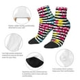 thumbnail image 5 of Pofeuu Trendy Colorful Pineapples Print 30cm Socks, Adult Running Hiking Socks for Youth and Adult, 5 of 7