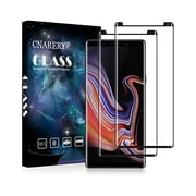 can 2 Pack Full Coverage Screen Protector for Samsung Galaxy Note 9, 3D Curved/Easy Installation/Case-Friendly/Tempered Glass for Samsung Galaxy Note 9