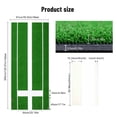 thumbnail image 6 of FOULEZRE 10x3FT Softball Pitching Mat with Rubber and Powerline, Artificial Grass Softball Pitching Mound with Carry Strap, Indoor Outdoor Baseball Hitting Pitchers Practice Aid Pad, 6 of 8