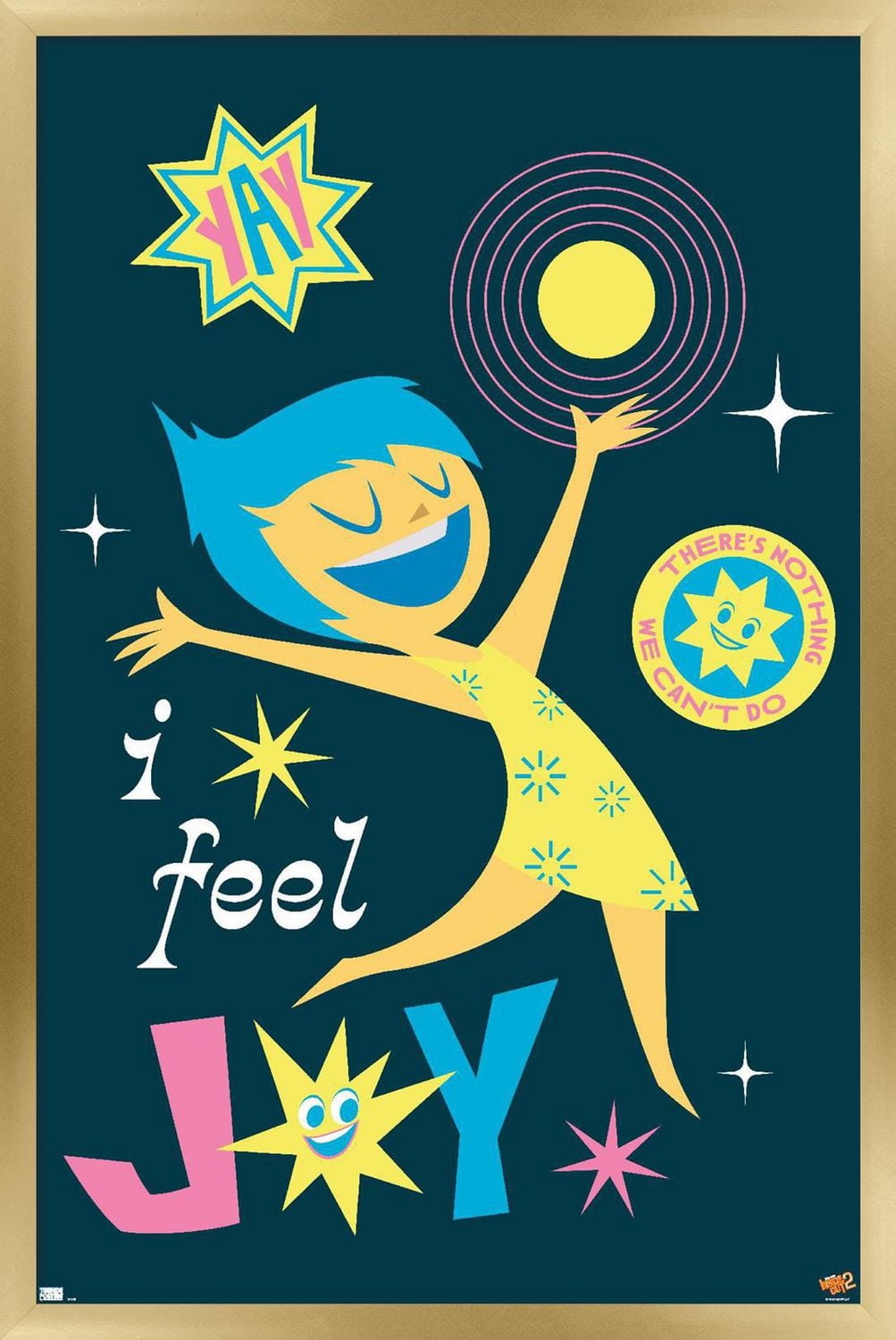 Disney Inside Out 2 - I Feel Joy Wall Poster, 14.725" x 22.375"