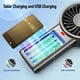 thumbnail image 3 of Fan Portátil Del PDA, Fan De Mano Accionada Solar USB De 5 Velocidades Recargable Para El Gimnasio, 3 of 7