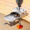 BTOER 35mm Concealed Hinge Drilling Jig Bits Woodworking Hole Drilling