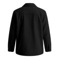 thumbnail image 5 of Unir Women’s Casual Solid Corduroy Collared Button Down Shacket Jacket, Long Sleeve Pocket Relaxed Fit Lightweight Outerwear For Fall Winter Daily Wear Size S-XXL Plus Size Friendly, 5 of 5