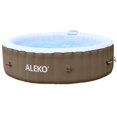 thumbnail image 2 of ALEKO Round Inflatable 6 Person Brown Hot Tub Spa with Cover, 2 of 11