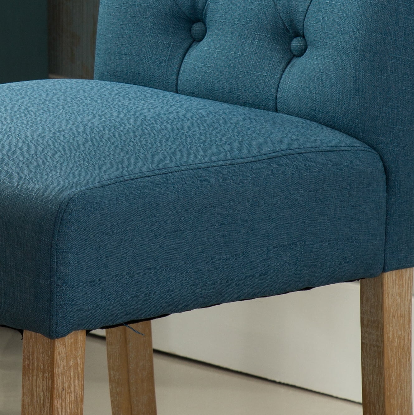 Roundhill Furniture Habit Dining Chair, Set of 2, Blue