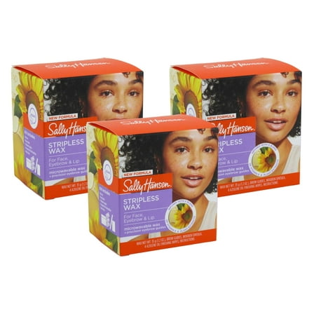 Sally Hansen Microwaveable Wax Stripless Face/Eyebrow/Lip (Pack of 3)