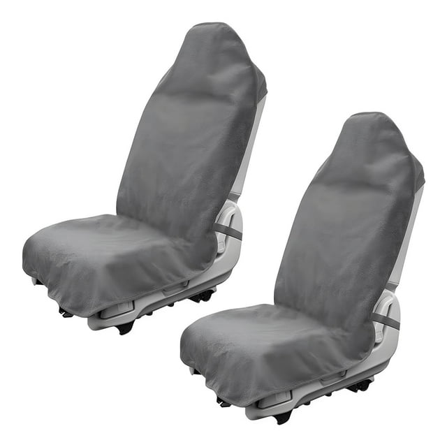 Funda para Asiento de Coche DXNQ 2 piezas Impermeable Suave Gris 140x77 cm