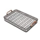 thumbnail image 2 of Tea Tray with Built-in Drainage Plastic Tray with Handle Rectangular Non-slip Tea Serving Tray for Parties Coffee Table, 2 of 5