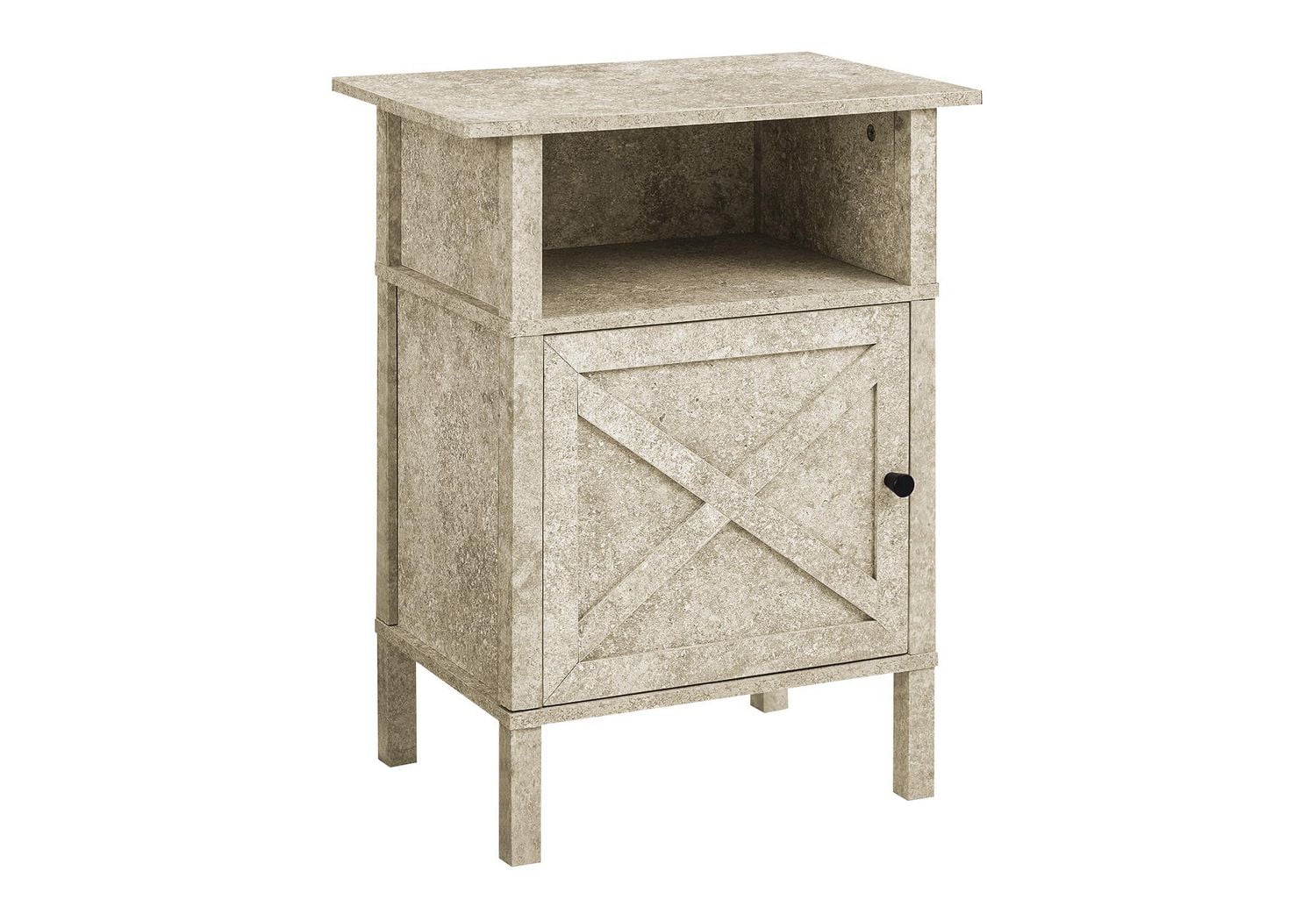 Monarch Specialties Accent Table, Side Table, End, Living Room, Small, Storage, Dark Bronze Laminate, Transitional