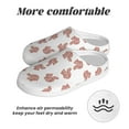 thumbnail image 6 of Lsque Red Fox Pattern Womens Comfort Cotton on Scuff With Memory Foam and Anti-skid Sole Slipper-35/36, 6 of 7