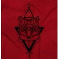 thumbnail image 2 of Wolf Pack Triangle Symbol Spirit Animal Men's Graphic T Shirt Tees Brisco Brands L, 2 of 6