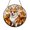 Acrylic 3.5 Inch, variant on Corgi Puppy Illustration Stained Glass Window Decor