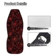thumbnail image 5 of Yuyamidu Red Cobweb Car Front Seat Covers Waterproof Car Seat Cover for Front Seat Set of 2 Elastic Automotive Accessories Fit Most Cars, SUV, Trucks, 5 of 7