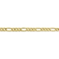 thumbnail image 4 of Finest Gold 10K Yellow Gold 6.25 mm Semi-Solid 20 in. Figaro Chain, 4 of 6
