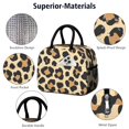 thumbnail image 4 of Obrewu Leopard Print Pattern Lunch Bag for Adult, Insulated, Leakproof, Oxford Cloth, 4 of 7