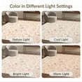 thumbnail image 7 of ODIKA 3'x5' Ultra-Soft Throw Mat, Pink Boho Distressed Motif Traditional Vintage Extra Large Blush None Washable, Bare feet friendly, Easy Care Indoor rug for Bedside, Vanity, 7 of 7