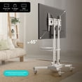 thumbnail image 3 of ONKRON Mobile TV Stand for 32”-65” TVs up to 110 lbs Height Adjustable max VESA 600x400 Stand 33” long, 3 of 10