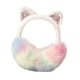 thumbnail image 4 of Orejeras con orejas de gato, calentadores de orejas de moda, orejeras de invierno para mujeres y niñas al aire libre Blanco, 4 of 9