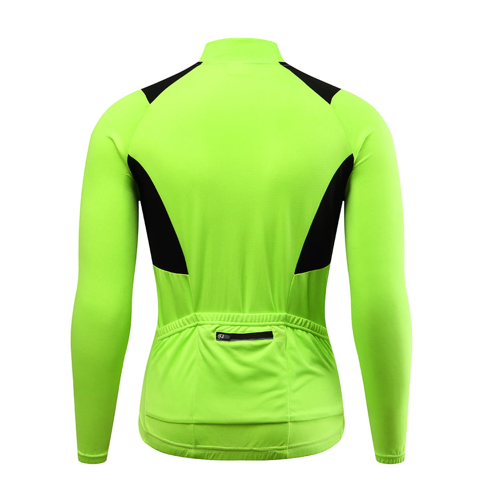Breathable Half Zipper Long Sleeve Cycling Jersey Bike Riding Shirt Mens Soft 