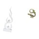 thumbnail image 5 of Figura Abstracta De Llama De Resina, Escultura De Fuego Moderna, Artesanía De Latón, Estatua China, Miniadorno De Té Para Patio, Oficina, Estantería, Dormitorio, Hogar, Regalo, 5 of 8