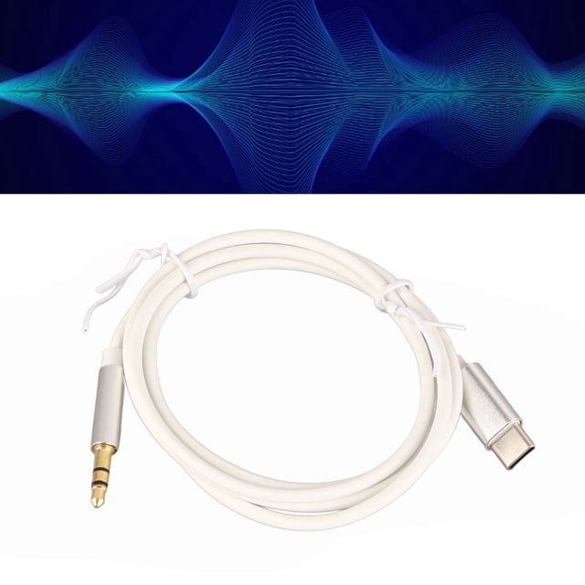 Cable USB C A Conector Auxiliar De Sonido De 3,5 Mm, TPE Ligero Y Ecológico Sin Pérdidas Conexión Fácil Tipo C A Cable De Sonido De 3,5 Mm Para Auriculares Para El Hogar