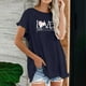 thumbnail image 2 of Camiseta de manga corta estampada casual para mujer OAVQHLG3B Store  lin121212, 2 of 5
