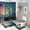 Ship-4, variant on Fantasy Ship Print Shower Curtain Set 4-Set Bathroom Decor Set Moonlight Magical Night Scene Includes U-Mat ,Toilet Cover Mat ,Floor Mat ,Shower Curtain with 12 Hooks,72inx72in