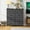 Grey, variant on FDW 5 Fabric Drawers Dresser for Bedroom,Chest Organizer Units with Steel,Black